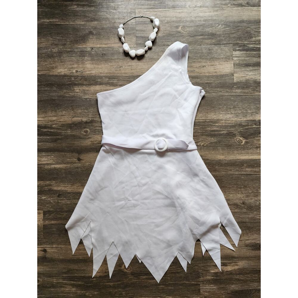 WILMA FLINTSTONE SPIRIT HALLOWEEN COSTUME DRESS & NECKLACE ADULT XL - Picture 2 of 11